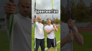 Ich trete gegen den Europameister im Speerwerfen an! #duell #challenge #bodybuilding #speerwerfen