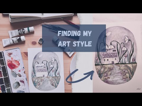 How to Find Your ART STYLE | Watercolor & Gouache Painting Process