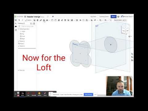 Loft in Onshape