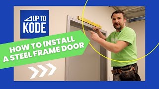 How to Install a Expandable Steel Frame Door