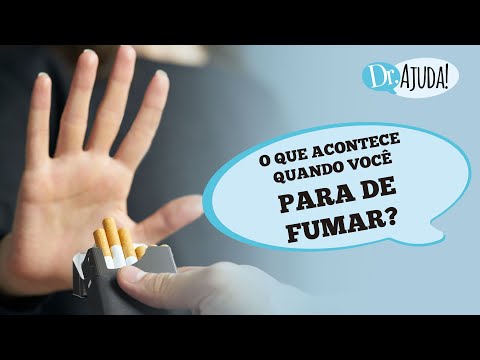 What happens when a person stops smoking?