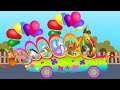 The Wheels On The Bus Animal Song I Popular Nursery Rhymes I Animal Sounds