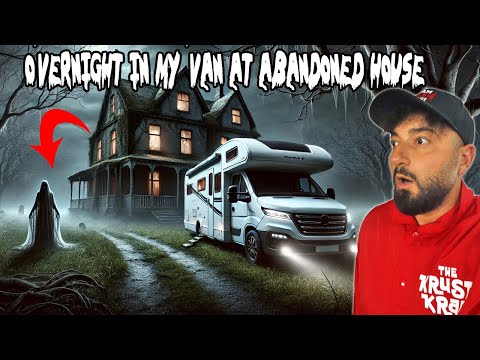 OVERNIGHT CAMPING IN MY MOTORHOME AT HAUNTED ABANDONED HOUSE (EXTENDED CUT)