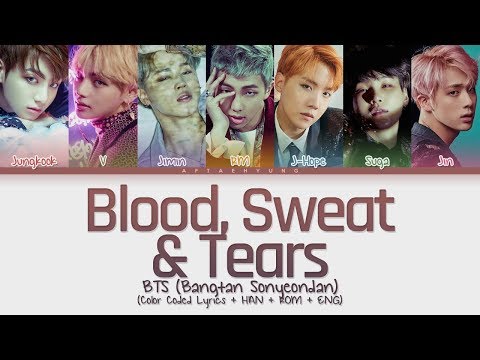 BTS (방탄소년단) - Blood Sweat & Tears (피 땀 눈물) (Color Coded Lyrics/Han/Rom/Eng)