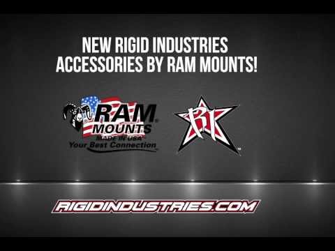 Preview of the NEW Rigid Industries accessories by RAM Mounting Systems!