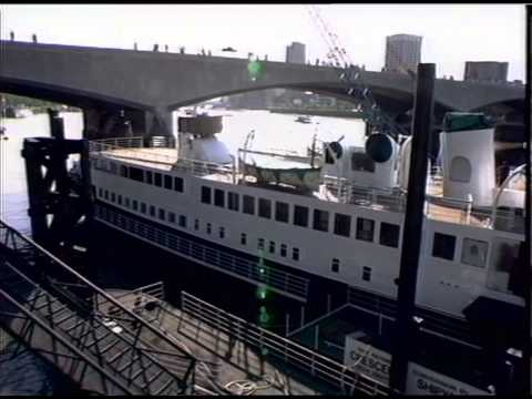 T.S Queen Mary steamer moored on the River Thames | Steam Ship | River Thames | TN-88-086-042