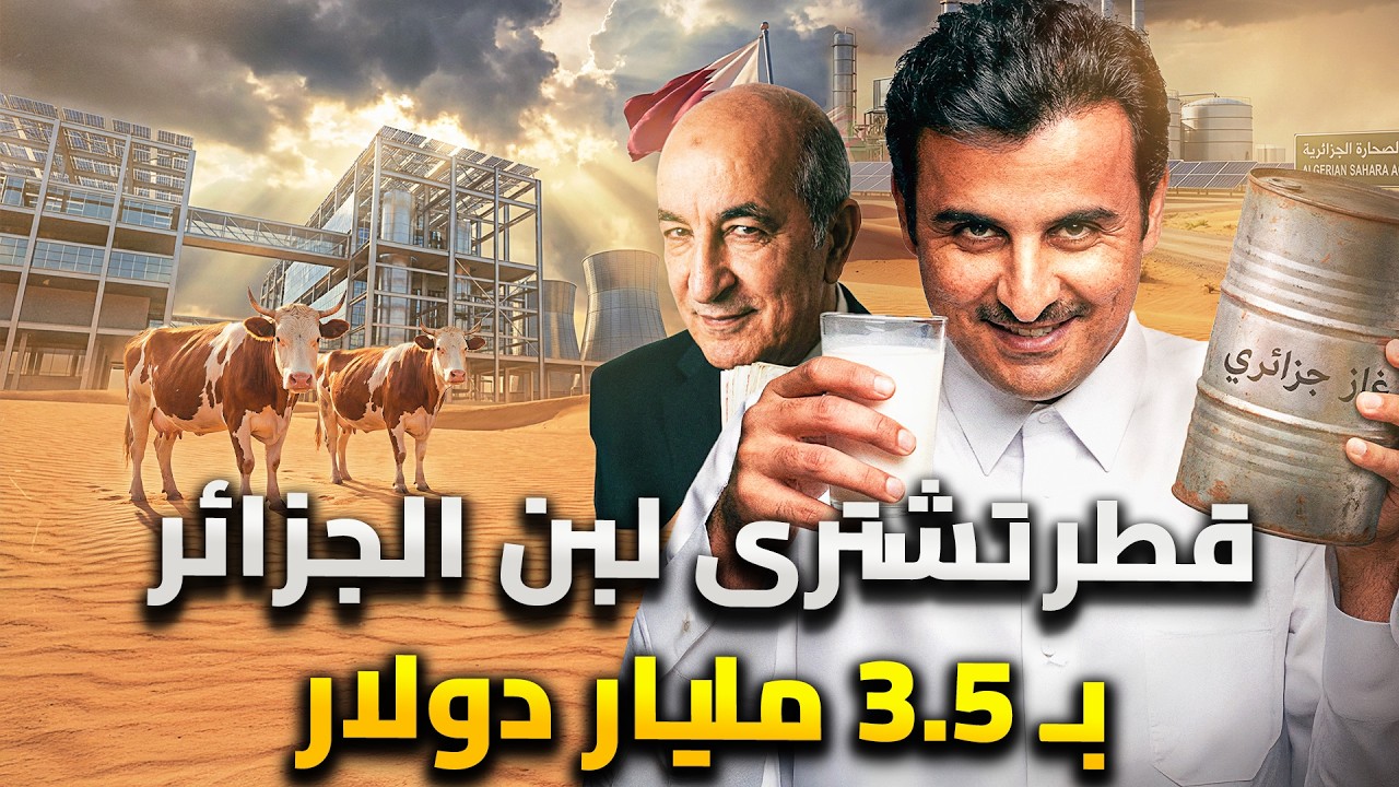 قطر تشترى لبن الجزائر .. 3.5 مليار دولار من اجل كوب لبن .. واوروبا تنتفض غضباً
