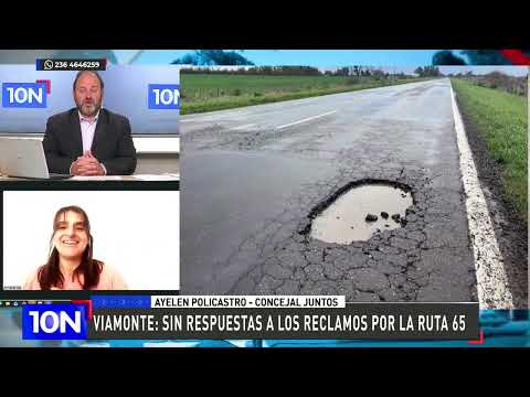 RUTA PROVINCIAL 65: SIN RESPUESTAS AL RECLAMO POR MANTENIMIENTO