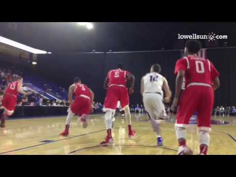 At half, BU 46, @UMassLowell 23 in men's basketball. Lot of BU 3-pointers. @riverhawknation @lowells