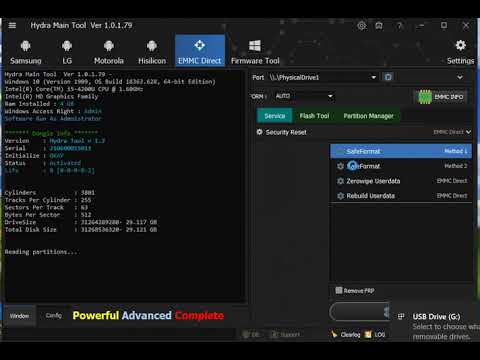 Nokia 1.4 password by isp Hydra Tool
