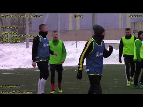 Sparing: Wspólnota Serbinów - KS Żupawa (6-2 Duma Adrian) 13.02.2021