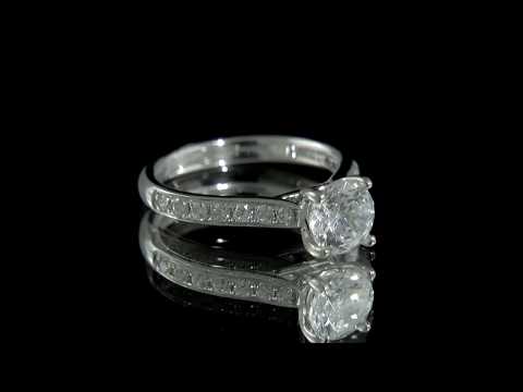 PR1092 1.26ct Pave Set Diamond Engagement Ring Dublin