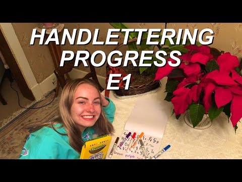 Hand Lettering Progress || Episode 1