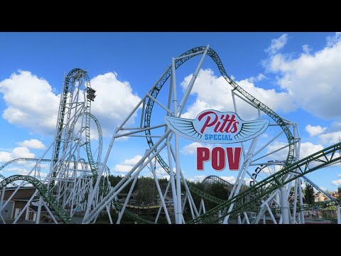 Pitts Special POVs (Front & Back Row) | PowerLand Gerstlauer Infinity Coaster | Non-Copyright