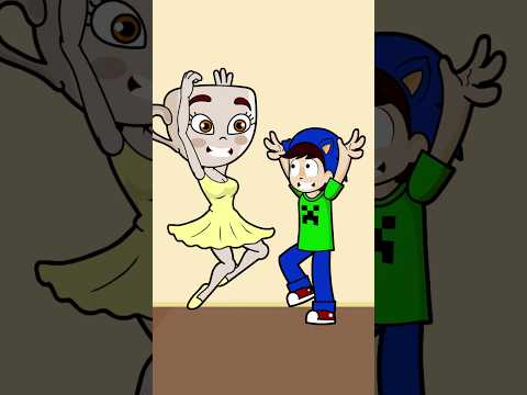 CAPPUCCINA BALLERINA teaches to dance to MY SON ENZITO😅 #tungtungtungsahur #casimochotv @DannikaYT