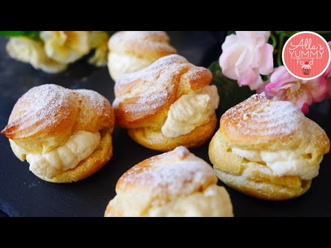 Kūciņas 'Vecrīga' | Latvian Dessert | Cream Puffs Recipes
