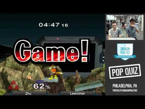 Pop Quiz III - Winners Round 3 - Zhu (Sheik) vs Lawnchair (Marth Fox) - SSBM Smash Melee