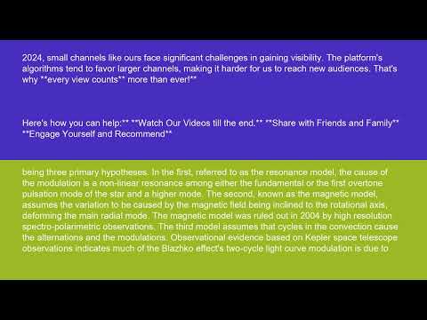 Physics Blazhko effect 15 10 24 #Shorts #YouTube #Trending #Viral #News #Headlines