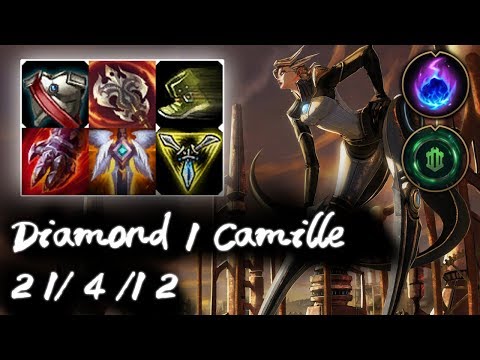 Diamond 1 Camille Top vs Cho'Gath | Korea High Elo Replays