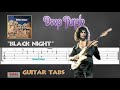 DEEP PURPLE - Black Night - Guitar Tab | Lesson | Cover | Tutorial | 100 BPM