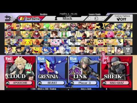 Nebulous Prime #27: Smash 4 Doubles - CAS | Glitch & CAS | Bankai VS Joey & Josh