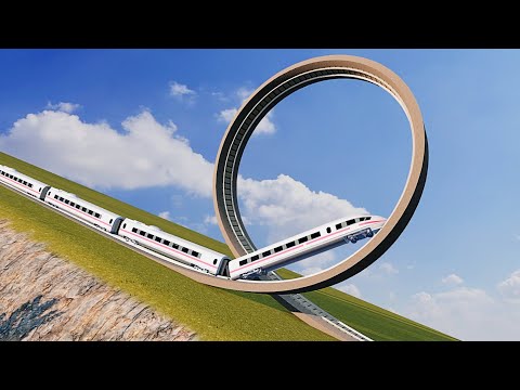 High Speed Train Stunts & Fails - BeamNG.drive