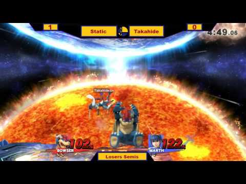 SSJ #18 - Losers Semis - Static (Bowser) vs Takahide (Marth)