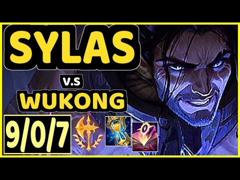 SYLAS vs WUKONG - 9/0/7 KDA TOP GAMEPLAY - EUW Ranked MASTER
