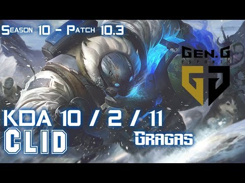 Gen Clid GRAGAS vs OLAF Jungle - Patch 10.3 KR Ranked