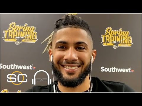 小Fernando Tatis Jr.對他與Padres創紀錄的合同作出反應。 (Fernando Tatis Jr. reacts to his record-breaking contract with the Padres | SC with SVP)