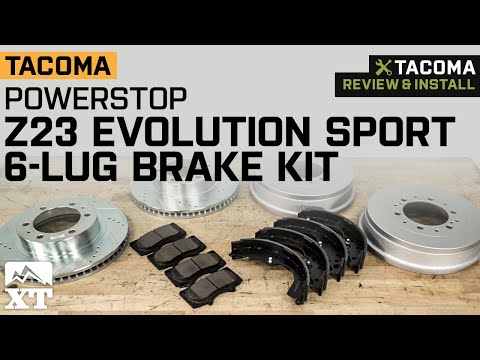 2005-2022 Tacoma PowerStop Z23 Evolution Sport 6-Lug Brake Rotor and Pad Kit Review & Install