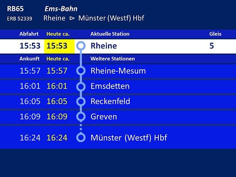 [ERB] Ansagen RB65 Rheine - Münster