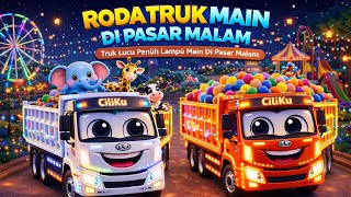 Download lagu Roda Roda Truk Berputar Di Pasar Malam 🎵| Lagu Anak Roda Truk Seru & Penuh Warna Animasi 3D Lucu 🎉✨ mp3
