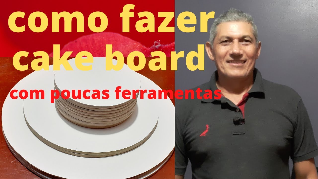 como fazer cake board de MDF com poucas ferramentas.