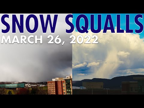 Multiple Snow Squalls Hit Penn State - State College, PA | March 26, 2022