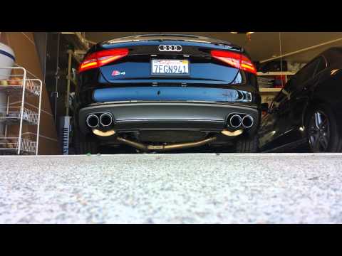 Audi S4 - AWE Touring Exhaust w/ Resonated DP's (Cold Start + Revs)