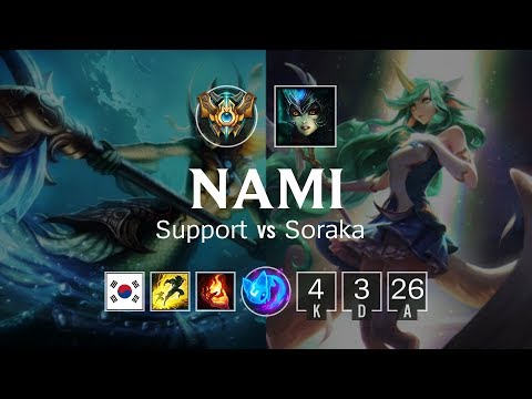 Nami Support vs Soraka - KR Challenger Patch 8.23