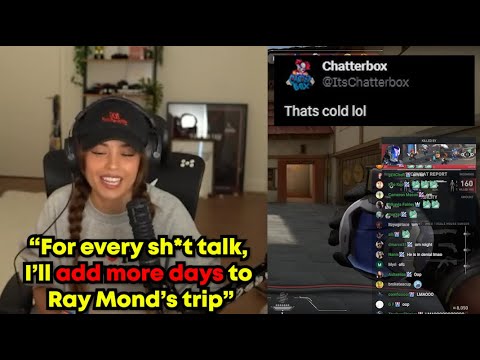 Valkyrae PUNISHES Chatterbox for SH*T TALKING her on Twitter "I'll add more days to Ray Mond's TRIP"