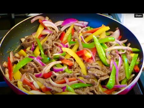 COMO HACER  FAJITA DE RES -FACIL Y RAPIDO!!!| ESTILO COCINA Y PALADAR