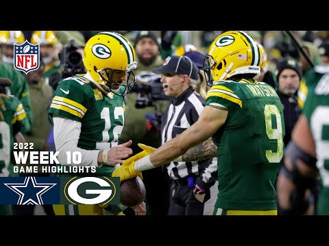Dallas Cowboys vs. Green Bay Packers | 2022 Week 10 Game Highlights
