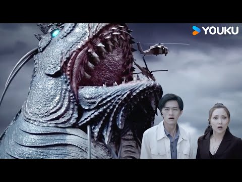 😱🦈The shark chomped on the helicopter, stunning everyone! | Megalodon Returns | YOUKU MONSTER MOVIE
