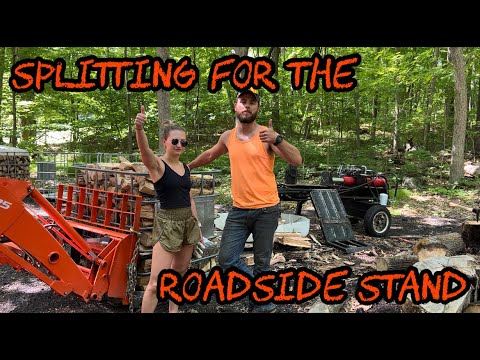 #231 Splitting Firewood for the Roadside Stand