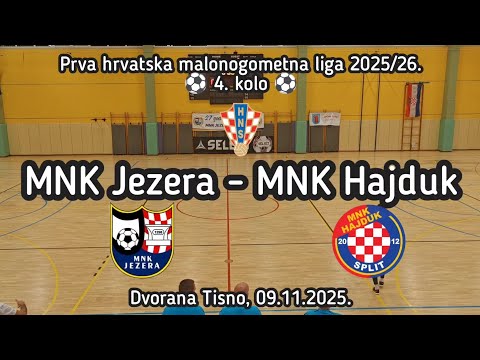 Prva HMNL 2025/26. - 4. kolo - MNK Jezera - MNK Hajduk