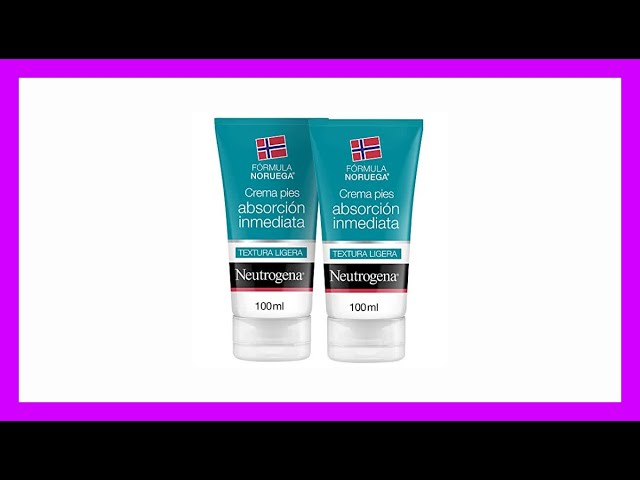 Vídeo relacionado con Neutrogena Fórmula Noruega Crema de Pies Absorción Inmediata (pack de 2 x 100 ml), crema hidratante para pies normales a secos, crema no grasa de absorción rápida