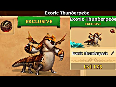 Gauntlet Reward EXOTIC THUNDERPETE Max Level 175 Titan Mode - Dragons: Rise of Berk