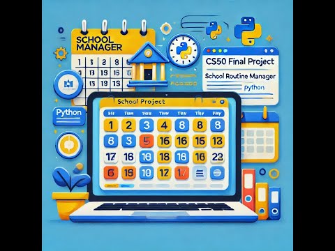 CS50 Project: Building a School Routine Manager for Students | Python Demo