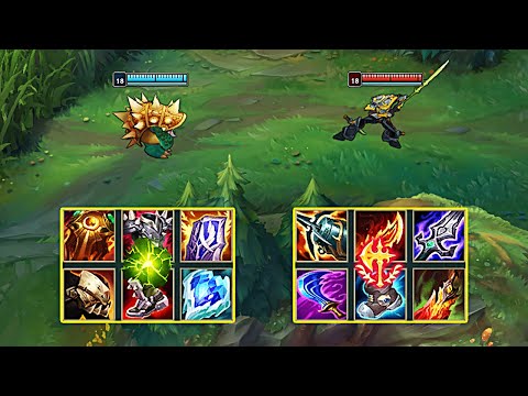 RAMMUS (1200 ARMOR) vs MASTER YI FULL BUILD FIGHTS - League of Legends
