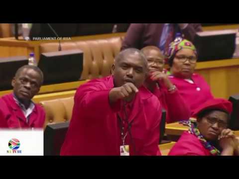 Must Watch!! !EFF Members VS Parliament Deputy Speaker Lechesa Tsenoli
