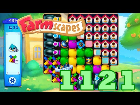 Farmscapes Level 1121 HD Gameplay Walkthrough | 3 - match game | android | ios | pc | GameGo Game