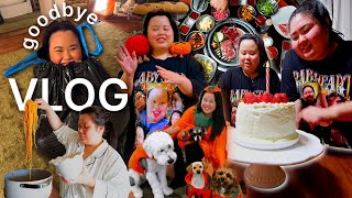 VLOG: saying goodbye to bestie for 3 weeks, korean bbq birthday party, story time, cooking at home ✨